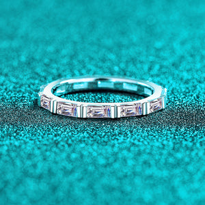 Baguette Moissanite Eternity Stacking Ring