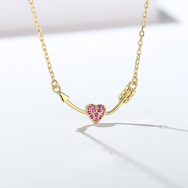 Gold Cupid's Arrow Necklace