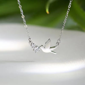 Peace Dove Charm Pendant Necklace