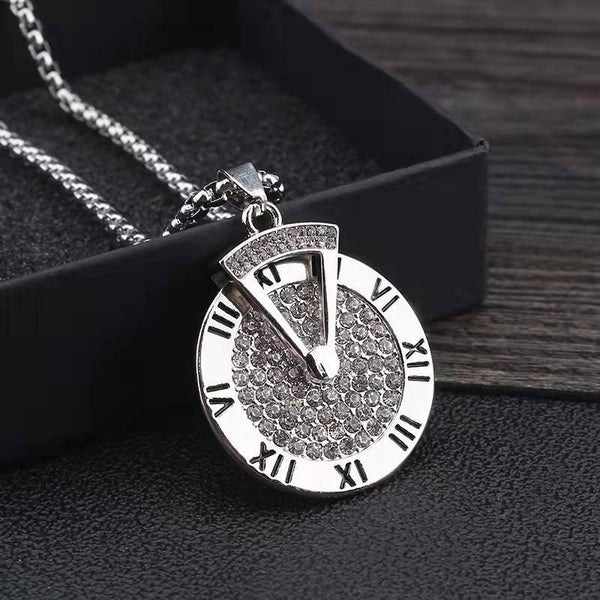 Roman Numeral Spinner Necklace
