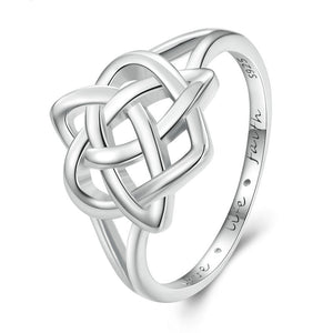 Silver Celtic Knot Statement Ring