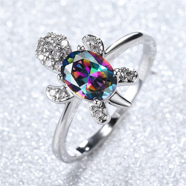 Colored Sea Turtle Ring