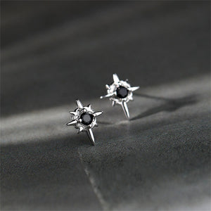 Tiny Small Eight Awn Star Stud Earrings