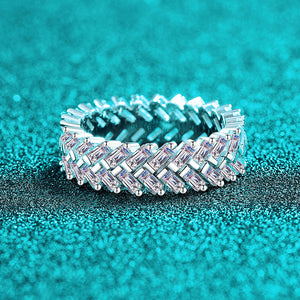Baguette Moissanite Eternity Ring