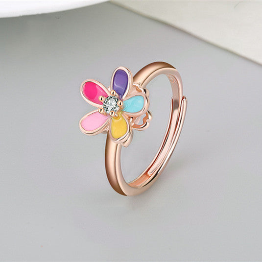Flower Anxiety Fidget Spinner Ring