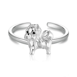 Cute Shih Tzu Dog Stacking Ring