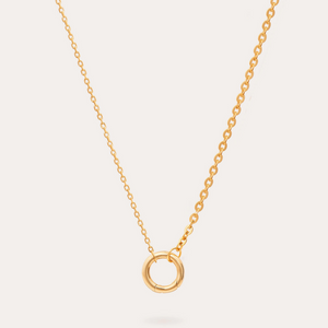 Minimalist Open Circle Pendant Necklace