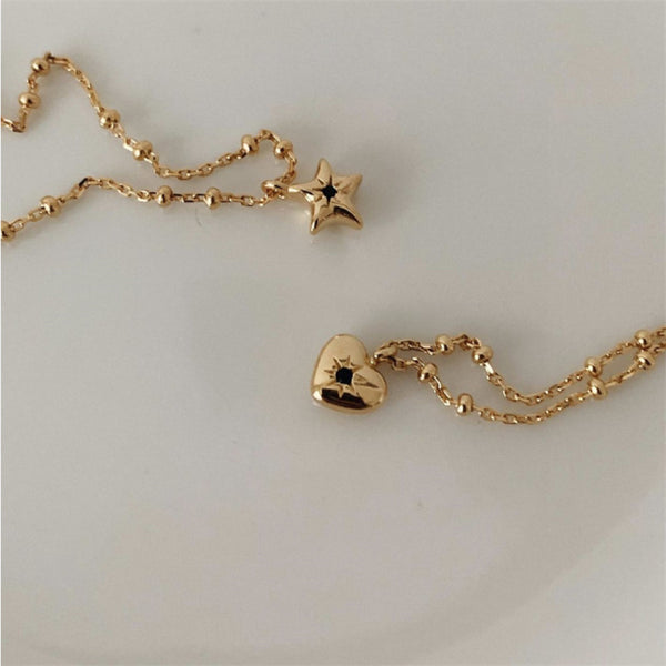 Heart Star Pendant Necklace