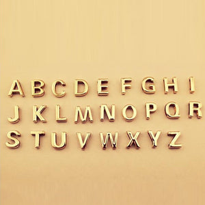 Tiny Small Initial Letter Pendant Necklace