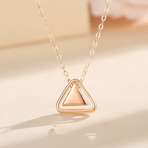 Minimalist Triangle Pendant Necklace