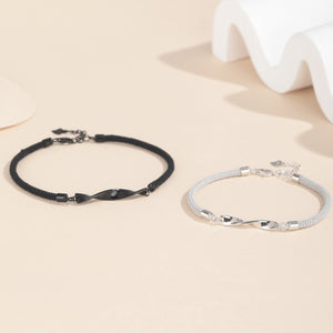 Braccialetto a corda abbinato per coppie Mobius Infinity