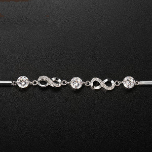Infinity Mobius Charm Chain Bracelet