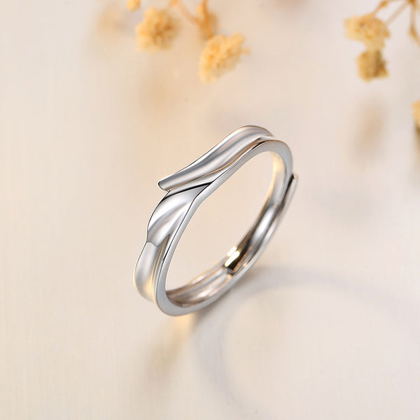 Mobius Strip Infinity Promise Couple Ring