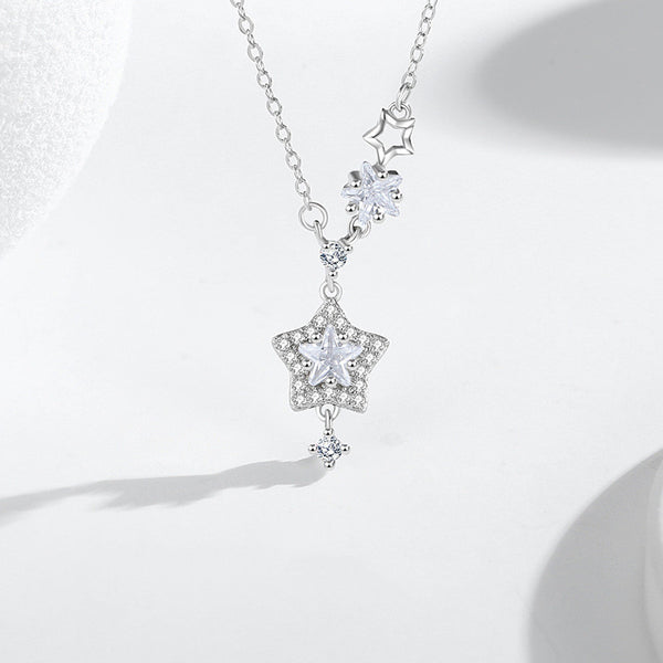 Silver Star Pendant Necklace