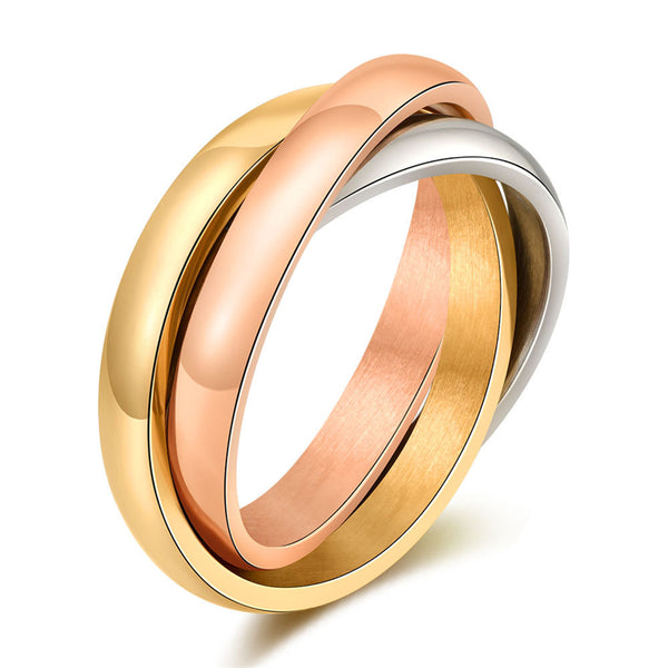 Classic Tricolor Rolling Ring