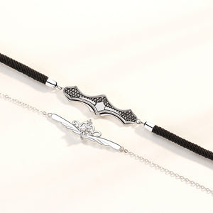 Knight Princess Couple Matching Rope Bracelet