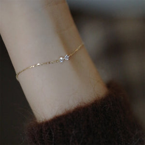 Tiny Small Bow Tie Charm Bracelet