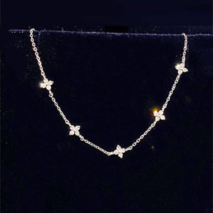 Four Leaf Clover Charm Stacking Bracelet