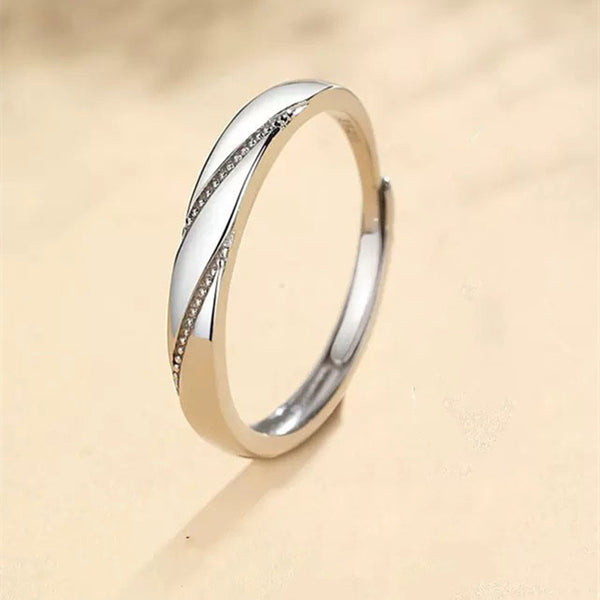 Sterling Silver Couple Wedding Ring