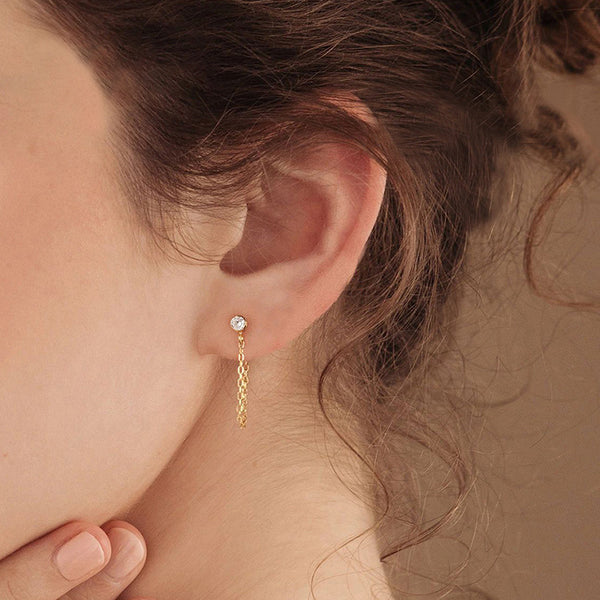 Birthstone Bubble Tassel Earrings