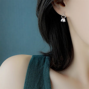 Dainty Tiny Fish Dangle Drop Earrings