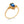 Load image into Gallery viewer, Gold Blue Gem Ring
