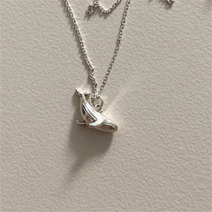Dainty Ocean Sea Whale Charm Necklace