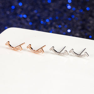 Tiny Small Smile Cartilage Stud Earrings