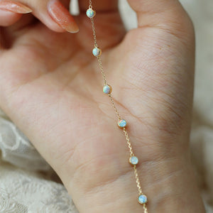 Vintage Opal Charm Stacking Bracelet