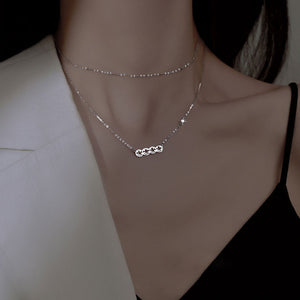 Smiley Face Horizontal Bar Pendant Necklace