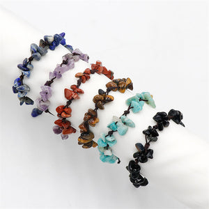Crystal Stone Braid Rope Cord Bracelet