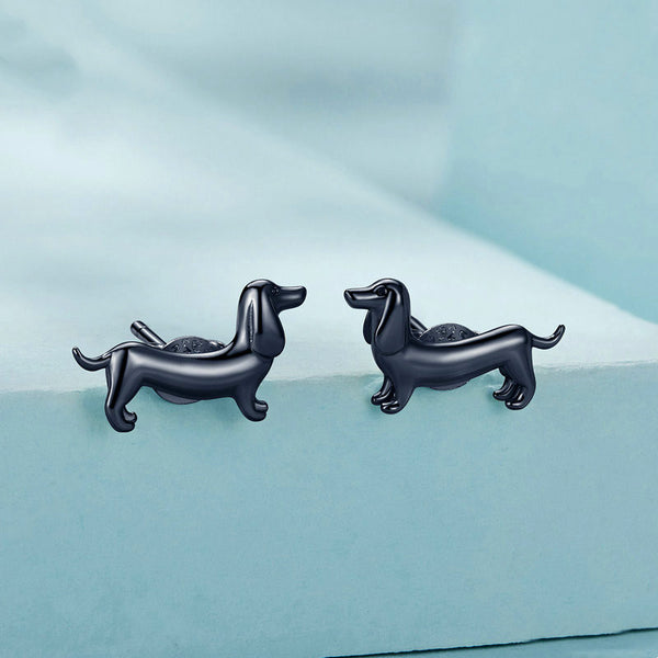 Dachshund Dog Stud Earrings