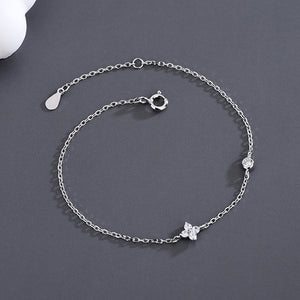 Four Leaf Clover Charm Stacking Bracelet