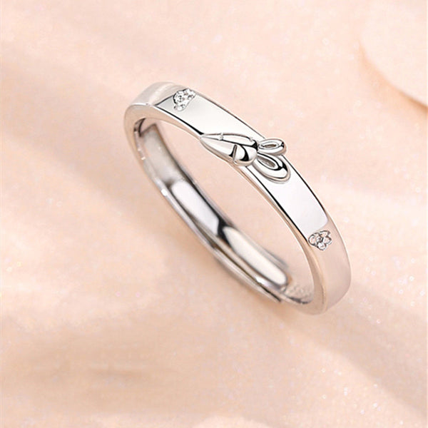 Cute Carrot Bunny Couple Ring
