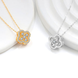 Dainty Four Leaf Clover Charm Necklace