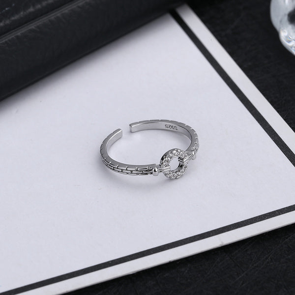 Silver Letter O Ring