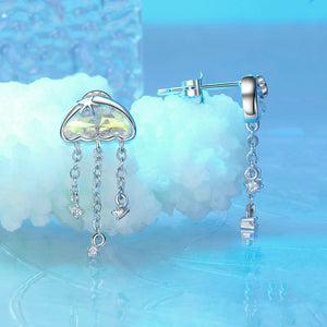 Dainty Jellyfish Dangle Drop Beach Earring