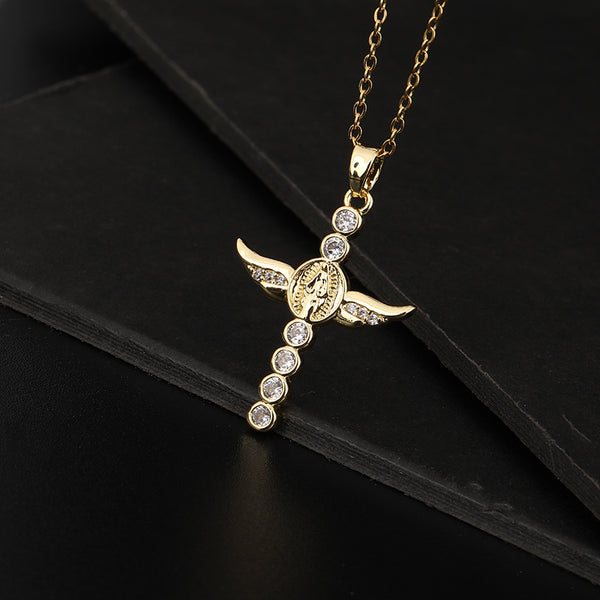 Angel Wing Virgin Necklace