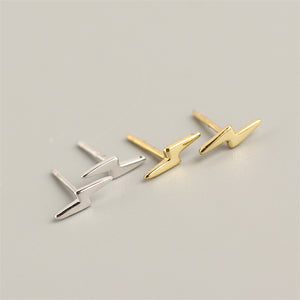Lightning Bolt Thunderbolt Stud Earrings