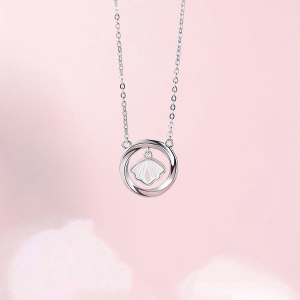 Mobius Ring Seashell Necklace