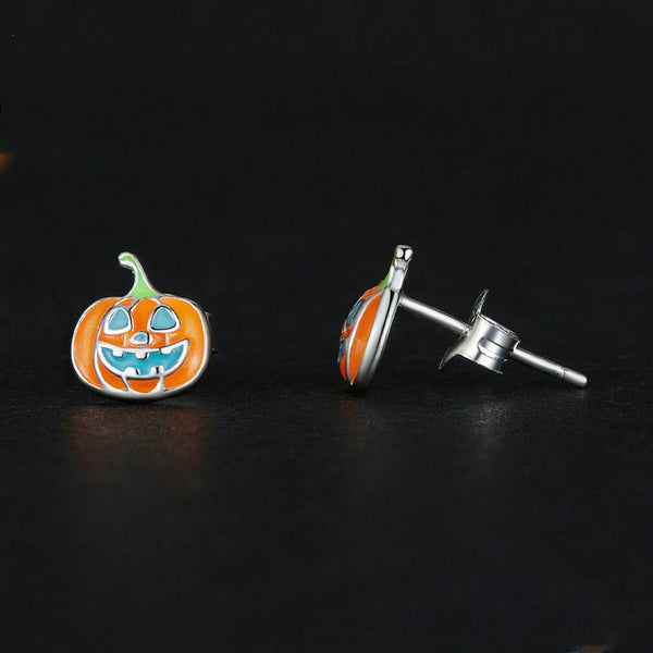 Halloween Pumpkin Stud Earrings
