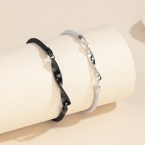 Braccialetto a corda abbinato per coppie Mobius Infinity