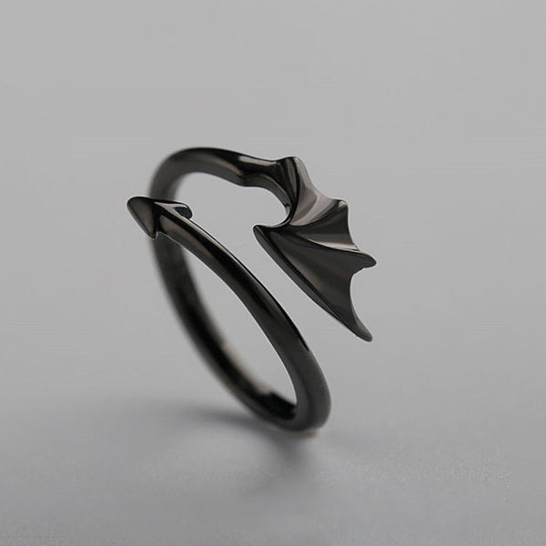 Devil Wing Matching Couple Ring
