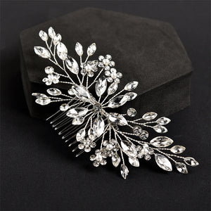 Crystal Leaf Bridal Wedding Headband