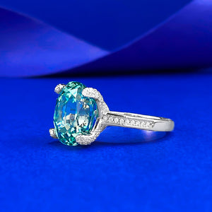 Dainty Oval Cut Solitaire Eternity Ring