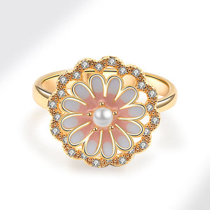 Gänseblümchen-Angst-Fidget-Spinner-Ring