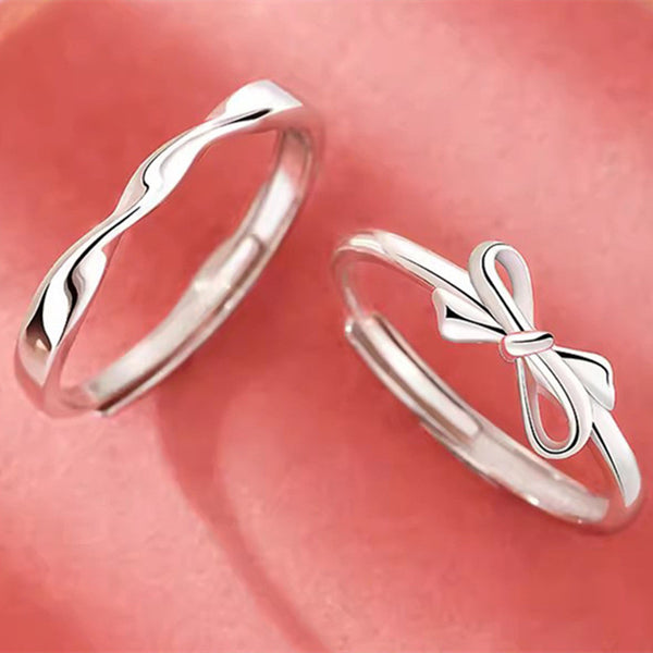 Mobius Bowknot Couple Ring