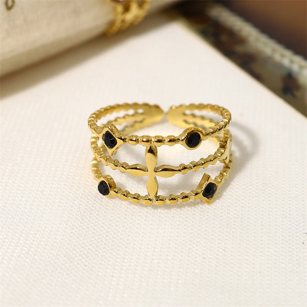 Gold Triple Layered Ring