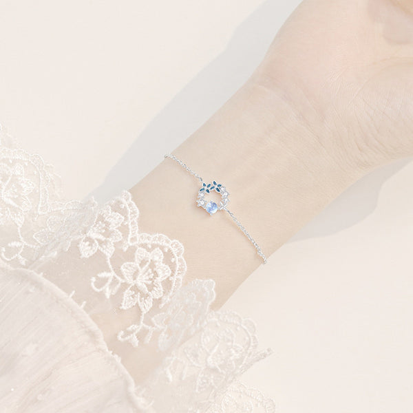 Silver Flower Charm Bracelet
