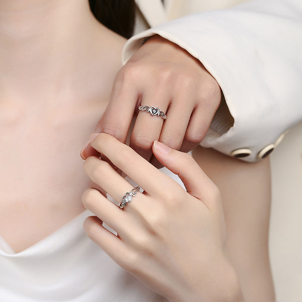 Angel Devil Couple Matching Ring